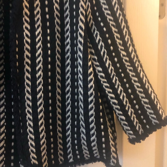 Woven Black Navy and White Chanel-style Jacaket - Picture 3 of 5